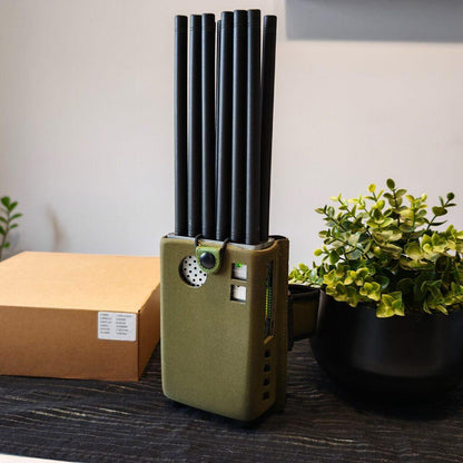 JAMMER GPS FOR MOBILE PHONES GSM LTE 5G AND WIFI INTERNET – 12 ANTENNAS