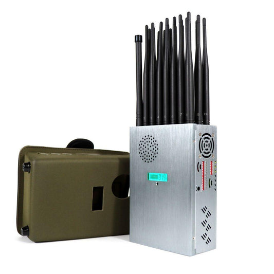 JAMMER GPS GSM 4G LTE 5G SOS LOJACK WIFI BLUETOOTH 24 ANTENAS