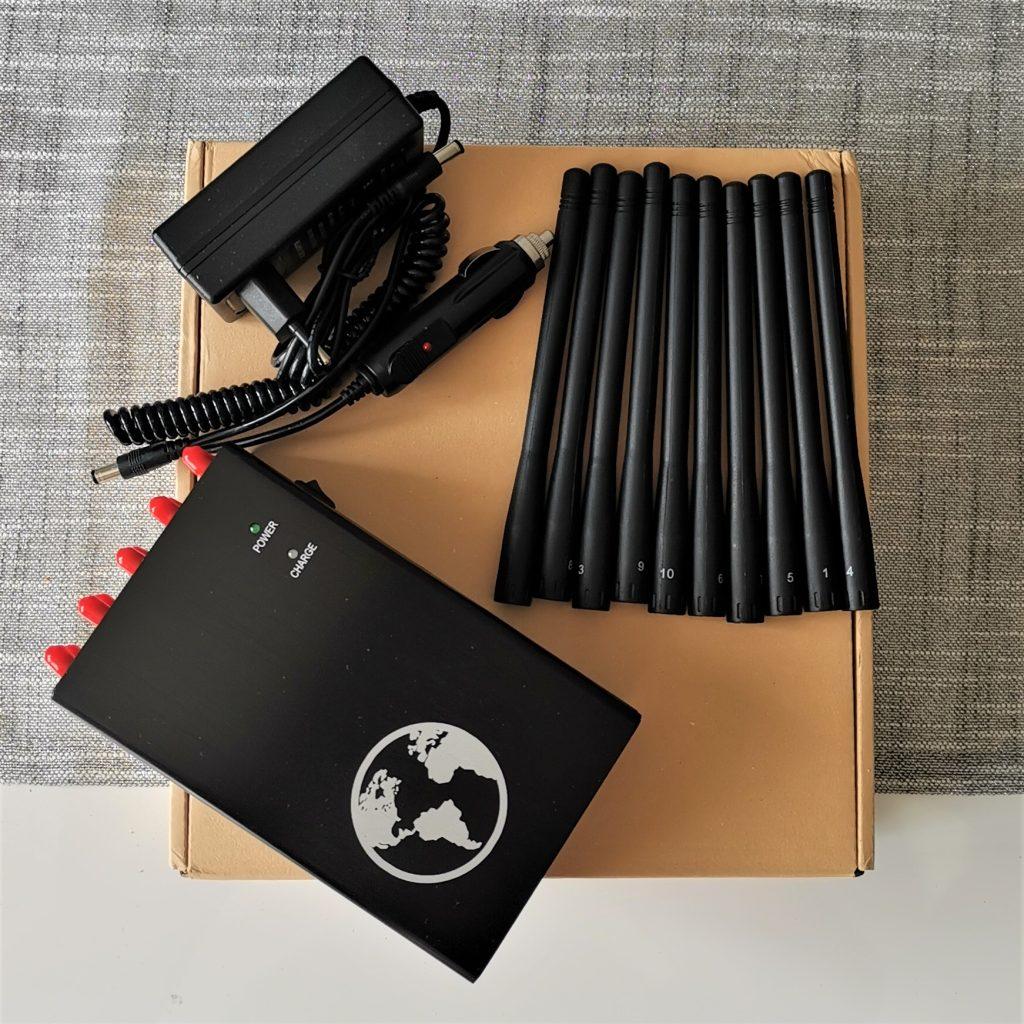GPS GSM 5G WIFI BLUETOOTH JAMMER – 10 ANTENNAS