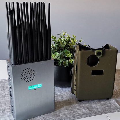 JAMMER GPS GSM 4G LTE 5G SOS LOJACK WIFI BLUETOOTH 24 ANTENAS