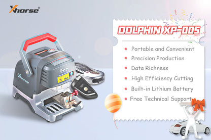 Xhorse Dolphin XP005 Automatic Key Cutting Machine by Mobile App